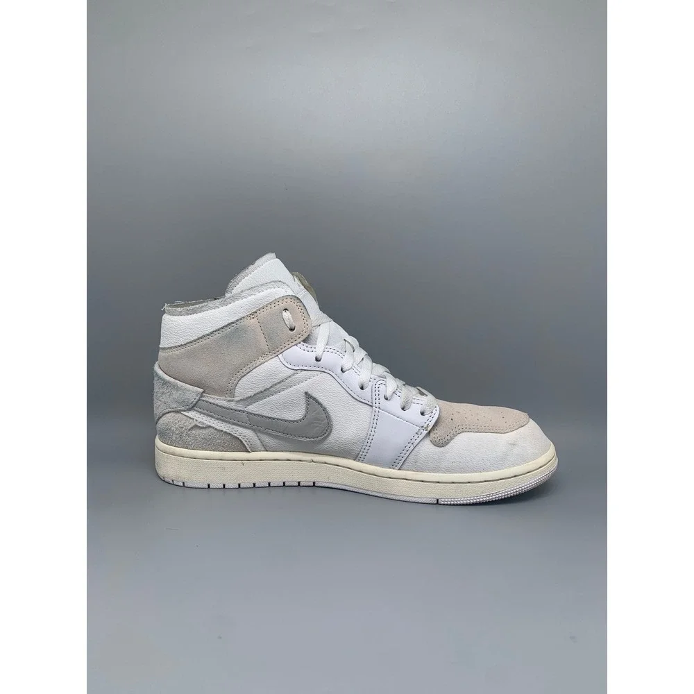 Jordan 1 Mid SE Craft White‎ Tech Grey Basketball Shoes DM9652-120 Men's Sz 11